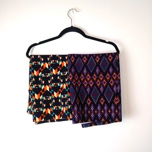 Two (2) LuLaroe Cassie Skirts